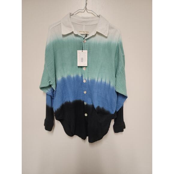 Electric & Rose Womens Oversized Sz XS Ombre Preppy Beachy Streetwear Vacation - Picture 3 of 11